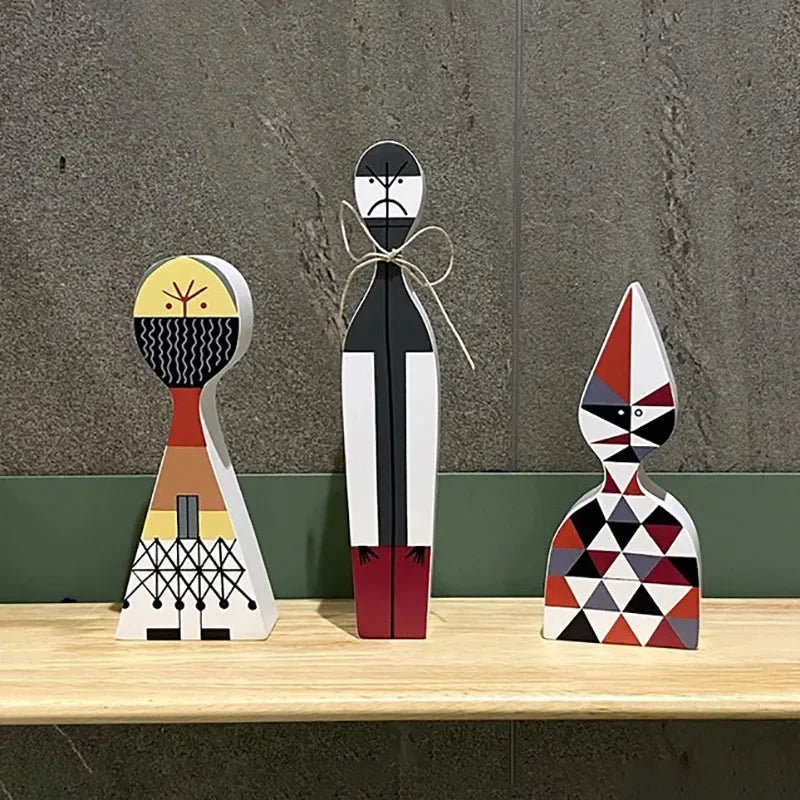 Book Nook Figurines Set Wooden Abstract Ideas Models Miniatures Decoration Living Room Home Decor Table Top Items Accessories